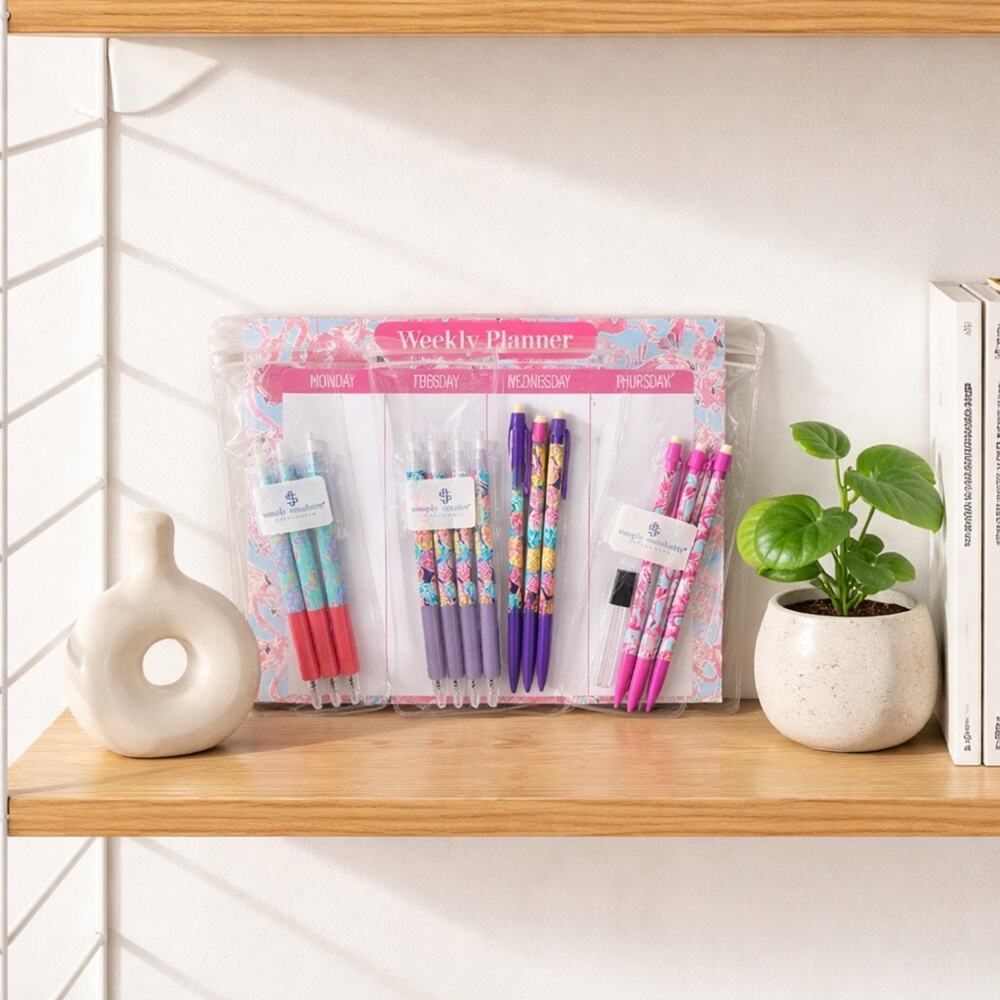 Simply Southern Pink/Purple Patterned Pencils. Ideal for writing and drawing.